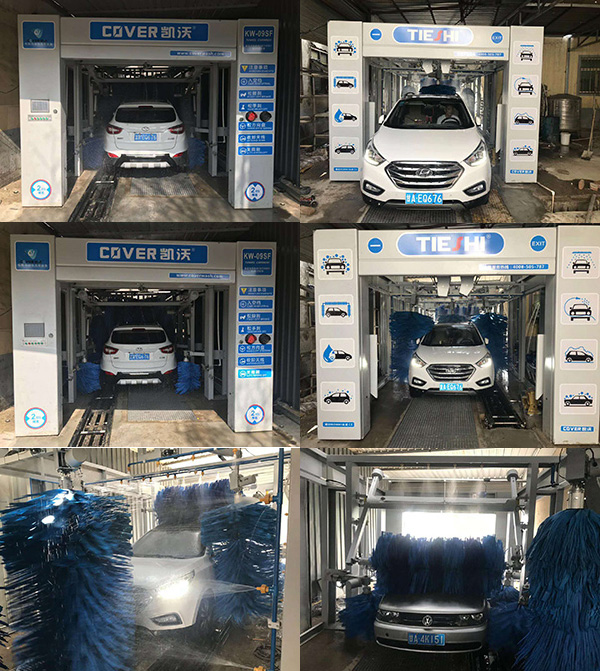 中国甘肃省兰州市城关区雁滩北街安装凯沃9刷隧道电脑洗车机