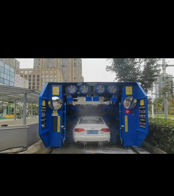 中国-温州-仁汇大厦 安装kw-O7LF无人值守洗车设备